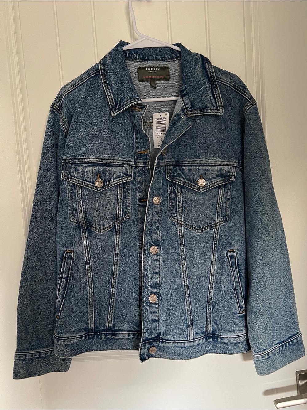 torrid Blue Denim Jacket - Classic Button-Front Trucker
